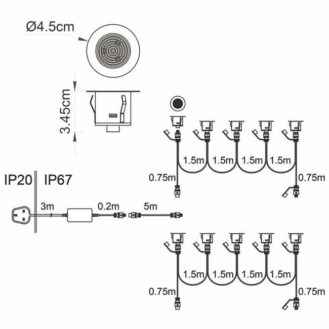 IkonPRO 25mm RGB with IR Remote