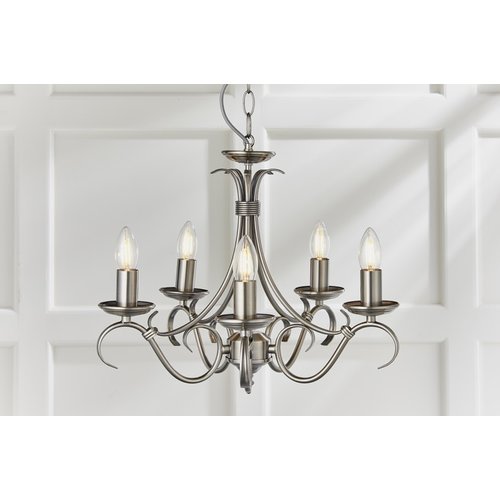 Endon Bernice 5lt pendant - silver Endon Bernice 5lt pendant - silver