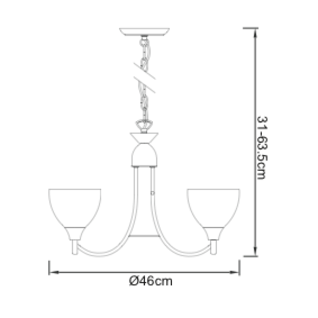 Alton 5lt pendant - A.brass - Factory Second