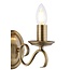 Bernice 2lt Wall antique Brass - Factory Second