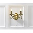 Bernice 2lt Wall antique Brass - Factory Second