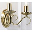 Bernice 2lt Wall antique Brass - Factory Second