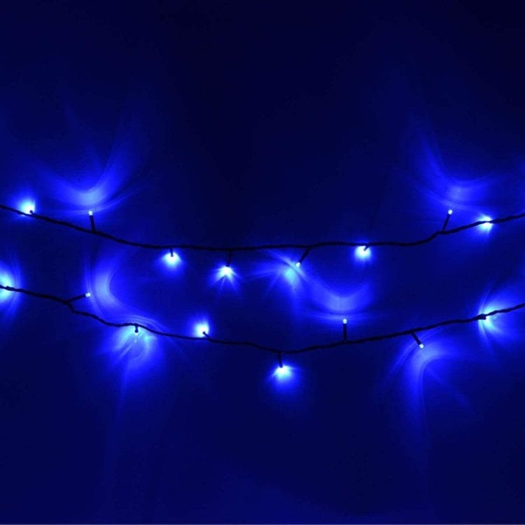 Ener-J Christmas Workshop 100 LED Bright Blue Chaser lights, Indoor and Outdoor 8 Functions