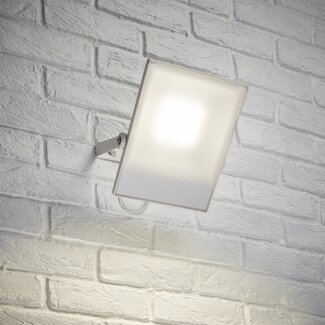 Scimitar IP65 50W cool white wall - textured White