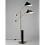 Leaf black floor lamp