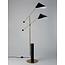 Leaf black floor lamp