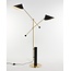 Leaf black floor lamp