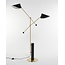 Leaf black floor lamp