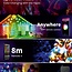 Ener-J Smart RGB Fairy Lights with 5 Meters length 50 LEDs WiFi+BLE+IR Remote control UK Plug with USB Port