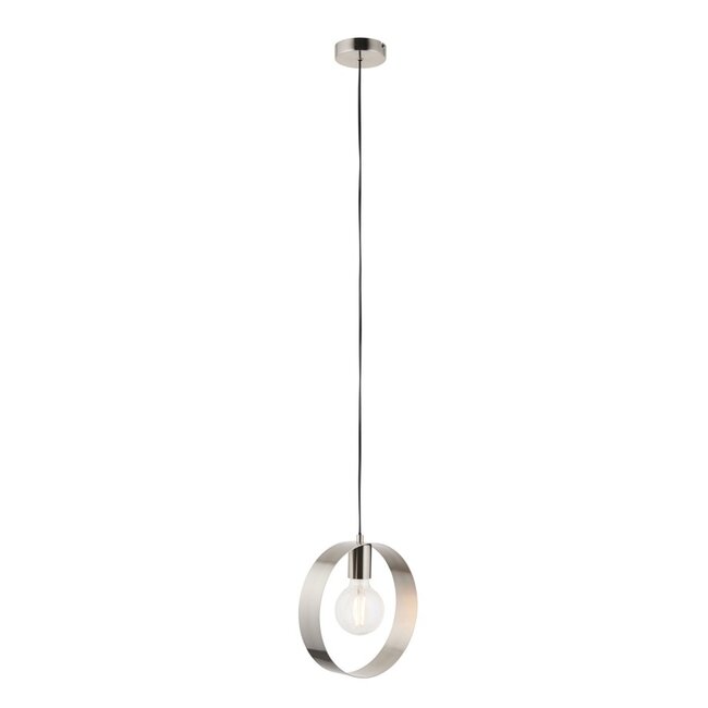 Hoop 1lt Pendant Brushed Steel