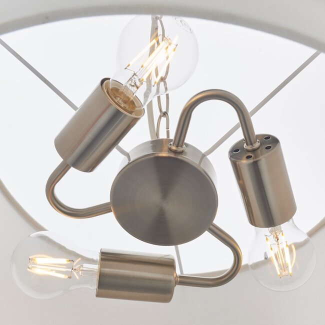 Gilli 3lt pendant - Satin nickel