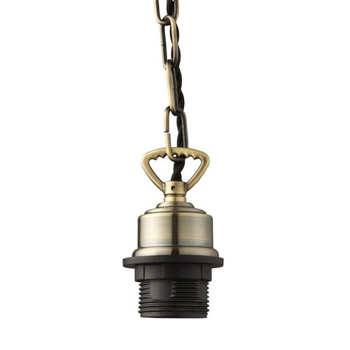 Endon Cable Set Chain 60W Pendant - Antique Brass