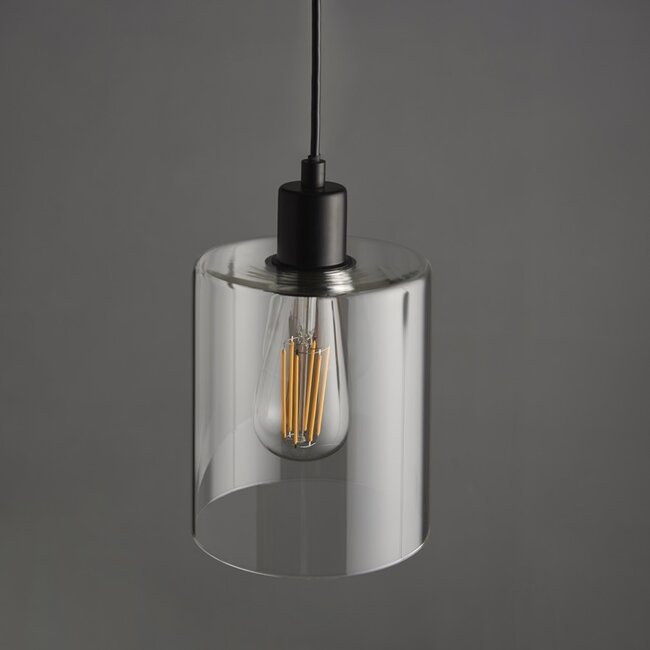 Toledo 1lt Pendant - Black - Factory Second
