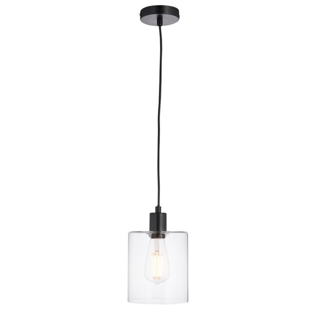 Toledo 1lt Pendant - Black - Factory Second