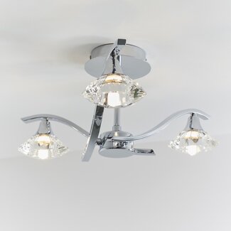 Langella 3lt semi flush 33W - chrome plate - Factory Second