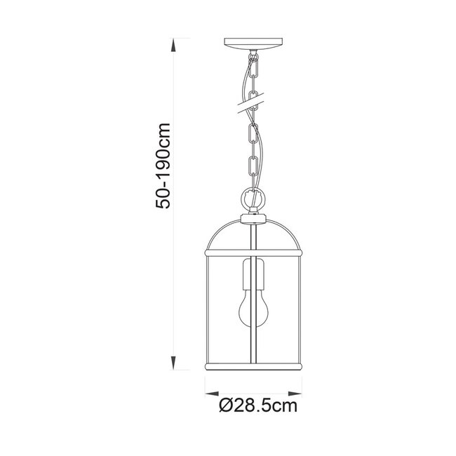 Lambeth 1lt Pendant - A Brass - Factory Second