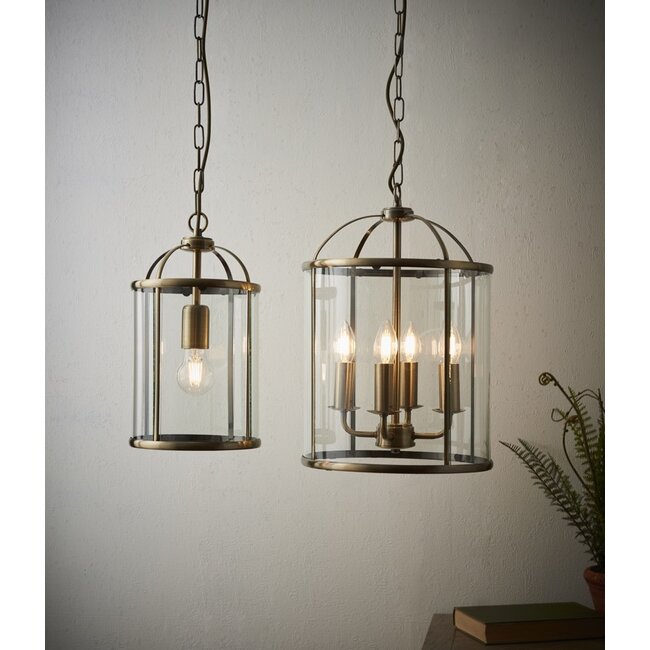 Lambeth 1lt Pendant - A Brass - Factory Second