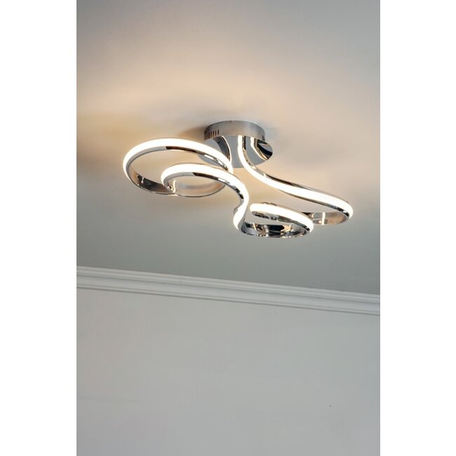 Aria semi flush  36W warm white - chrome plate - Factory Second