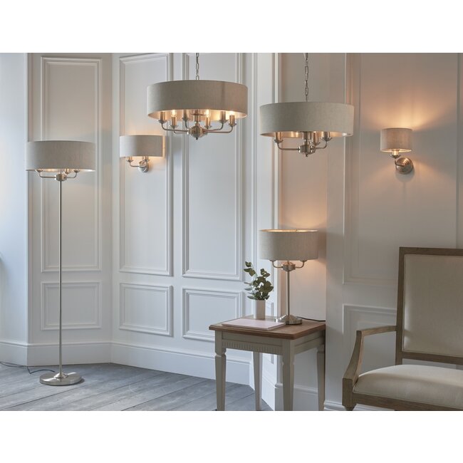 Highclere 2lt Wall - BrChrome/Natural - Factory Second