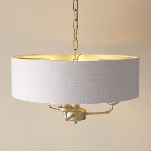 Highclere 3lt pendant - Champagne/Blush - Factory Second Highclere 3lt pendant - Champagne/Blush - Factory Second