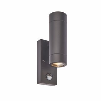 Palin PIR 2LT Wall IP44 7W - Matt Black