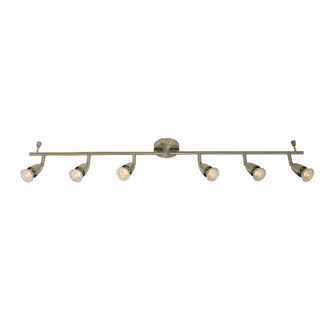 Amalfi 6LT Bar 50W Spot - Satin Nickel