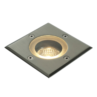 Pillar Square IP65 50W Recessed - Polished Stainless Steel