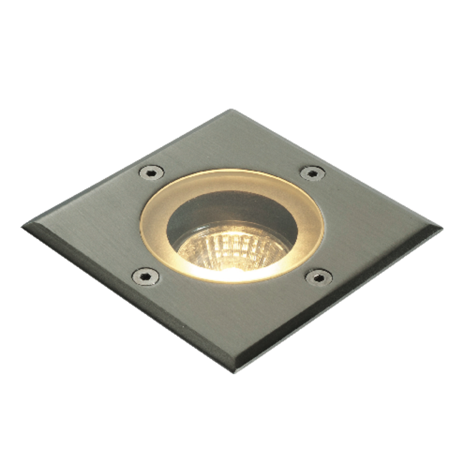 Pillar Square IP65 50W Recessed - Polished Stainless Steel