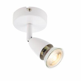 Amalfi 1LT Plate 50W Spot - Gloss White