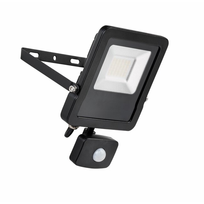Surge 30W PIR LED Flood 4000K Black