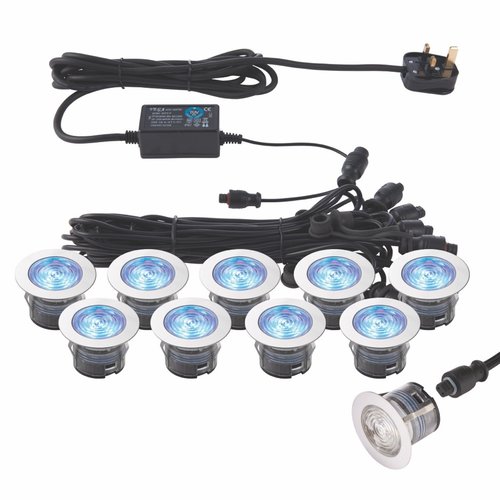 IkonPRO CCT 6500K/20000K 45mm Kit IP67 0.75W cct recessed - polished stainless steel IkonPRO CCT 6500K/20000K 45mm Kit IP67 0.75W cct recessed - polished stainless steel