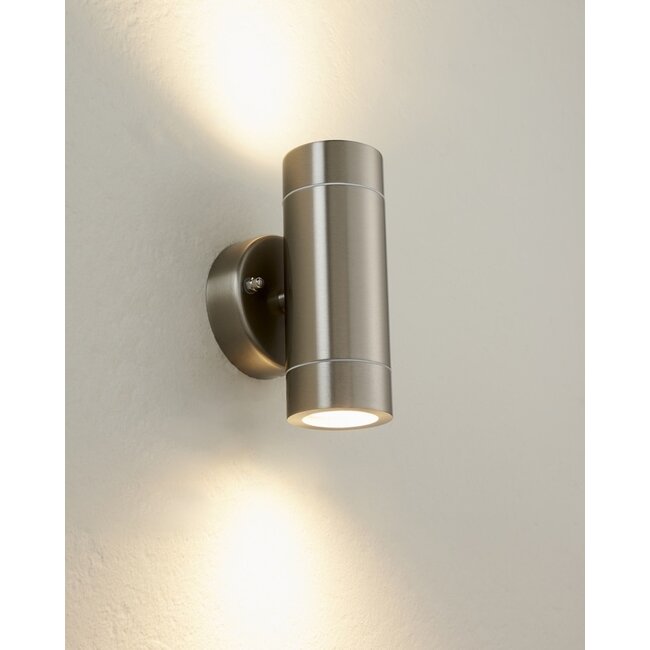 Palin 2 LT Wall brushed steel