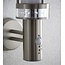 Pagoda PIR 1LT Wall IP44 9.2W & 0.05W - Brushed Stainless Steel