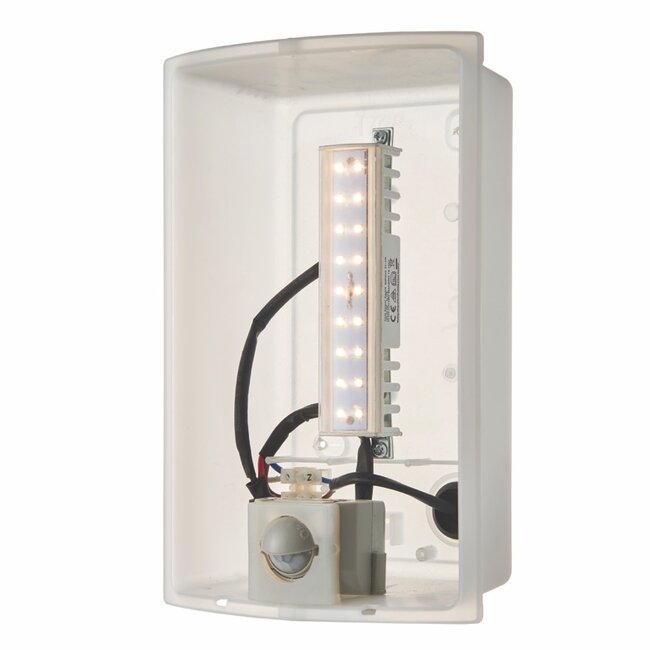 Bianco LED PIR 1 Light wall