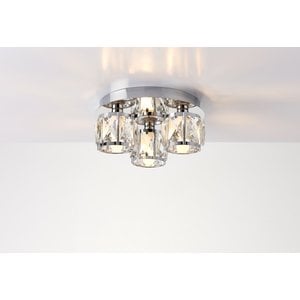 Noble 22W Super Slim Round Flush SMD LED 1900 Lumens Bathroom Ceiling Light IP44 Rated