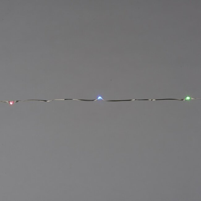 Silver Wire Line Lights 50pk RGB