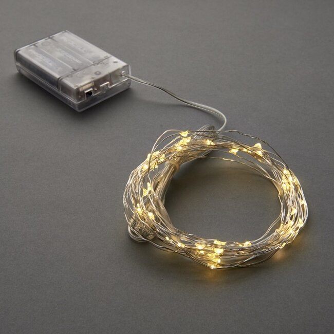 SILVER WIRE LINE LIGHTS 50PK WW