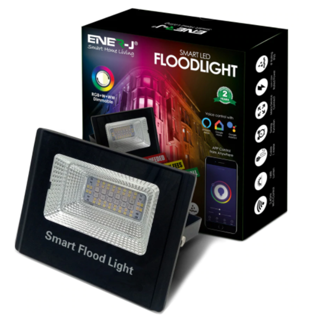 Ener-J WiFi Smart RGB+W+WW 16W LED Floodlight In ENERJSMART APP