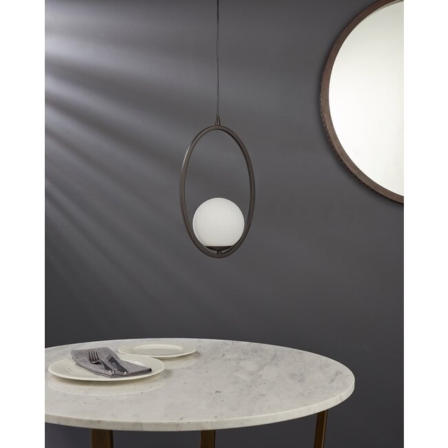 Eden Pendant Rubbed Bronze Paint - Factory Second