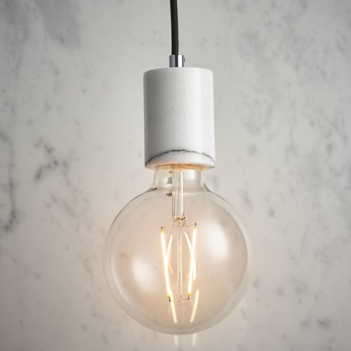 Otto Pendant 60W - White Marble - Factory Second Otto Pendant 60W - White Marble - Factory Second
