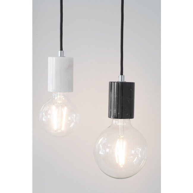 Otto Pendant 60W -  White Marble - Factory Second