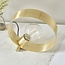 Hoop 1lt Table Brushed Gold - Factory Second