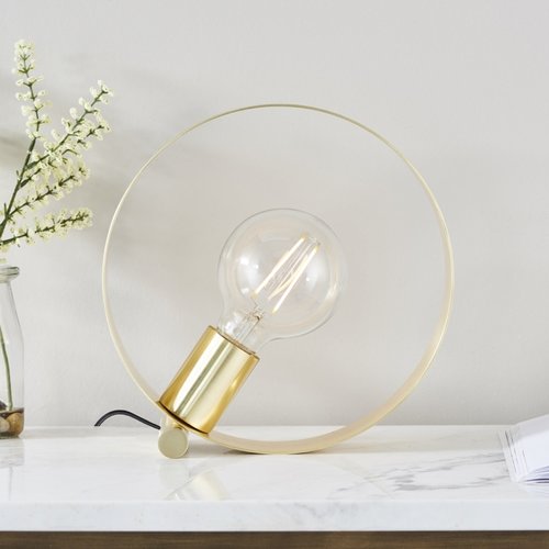 Hoop 1lt Table Brushed Gold - Factory Second Hoop 1lt Table Brushed Gold - Factory Second
