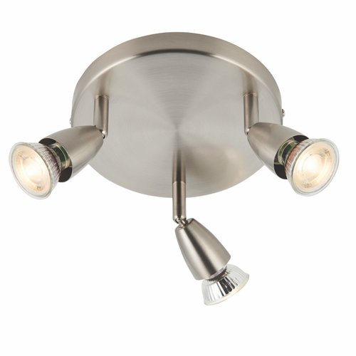 Amalfi 3LT Round 50w Spot -Satin Nickel - Factory Second Amalfi 3LT Round 50w Spot -Satin Nickel - Factory Second