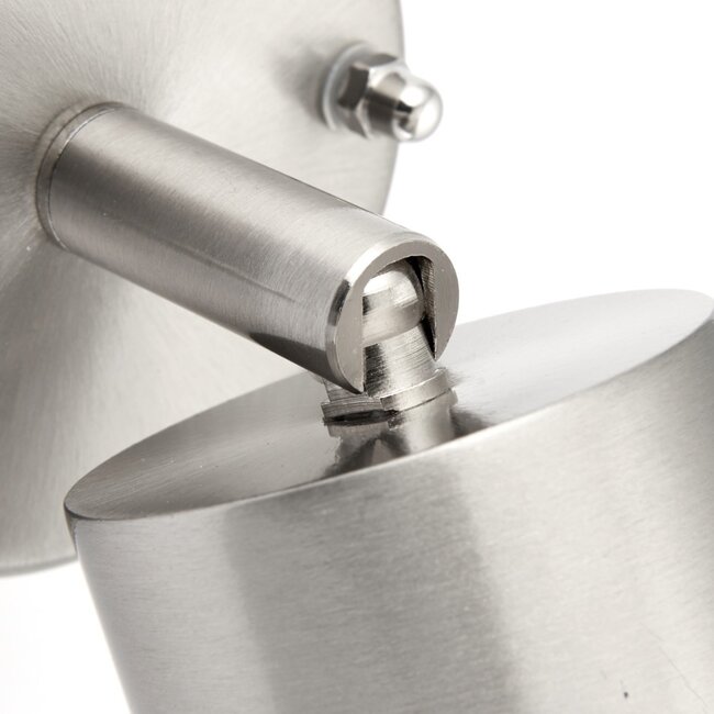 Palin Spot Wall IP44 7W - Brushed Stainless Steel