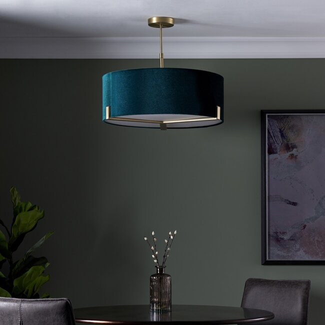 Hayfield 3lt Pendant - Ant Brass - Factory Second