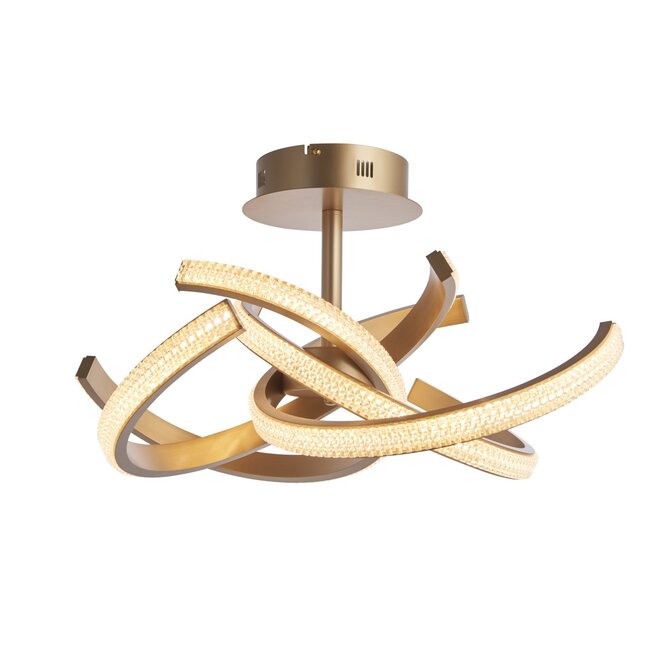 Lorenzo 4lt Semi flush - Gold