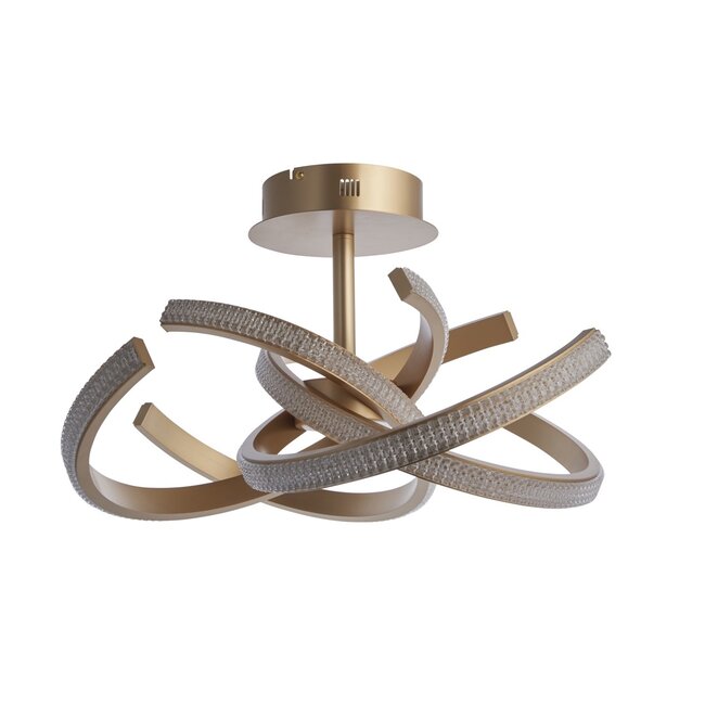 Lorenzo 4lt Semi flush - Gold