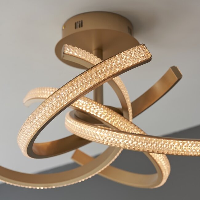 Lorenzo 4lt Semi flush - Gold