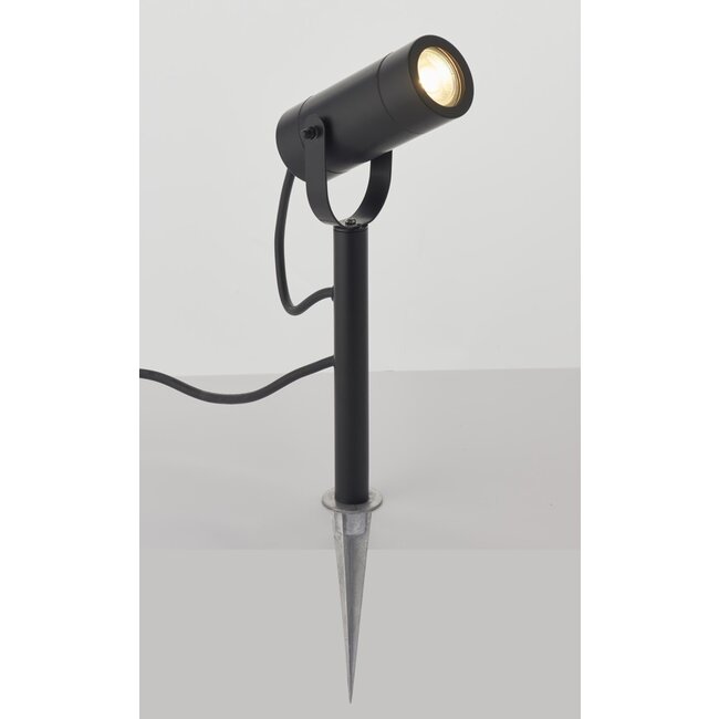 310mm Spike Matt black paint & clear glass